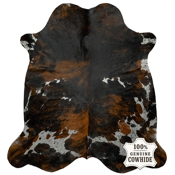Alfombra Appaloosa Cowhides de Cuero de Vaca Tricolor 142 cm