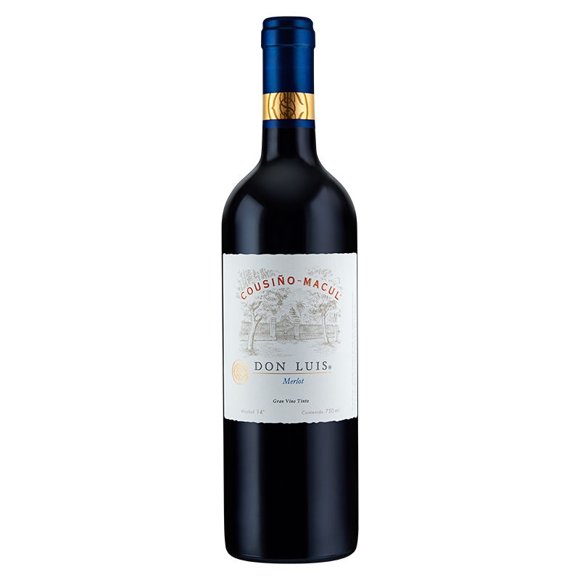 Vino Tinto Merlot Don Luis Botella, 750 ml