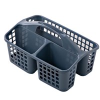 Magideal - Organizador De Baño Con Asa Y Compartimentos Para Almacenamiento De Artículos De Limpieza , Azul