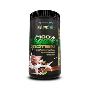 Hexacore - Proteina 100% Vegan Protein 25 Sv 2Lbs Chocolate -