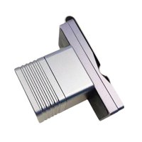 Ioensy - Soporte Para Tiza De Billar Clip Para Cinturón Mantenimiento De Punta De Taco Estuche De Tiza Cuadrado 2 En 1 Gris Claro