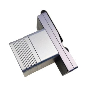 Ioensy - Soporte Para Tiza De Billar Clip Para Cinturón Mantenimiento De Punta De Taco Estuche De Tiza Cuadrado 2 En 1 Gris Claro