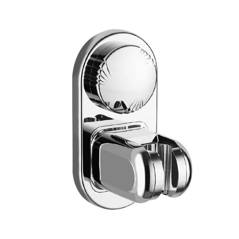 Xusx111 - Soporte De Cabezal De Ducha Portátil De Aspiradora - Diseñado Para Cabezal De Ducha Grande - Ajuste Horizontal Desplazable - - Entrada Más Amplia - Montado En Pared Con Energía De Vacío (Cro