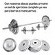 thumbnail image 4 of Disco Preolímpico 10kg Cromado Pesas Profesional Con Agarres, 4 of 6