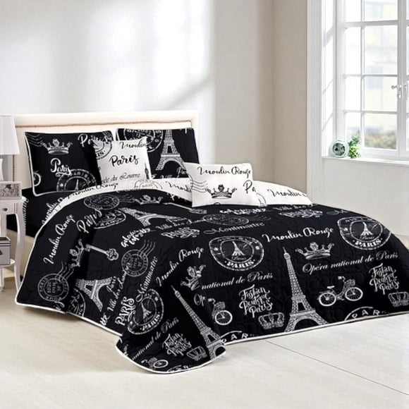 Cubrecama Quilt De Verano De 2 Plazas Medida 230x250cm Delgado + 2 Fundas De Almohada CMV2P-GS-37