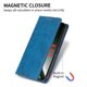 thumbnail image 5 of Funda tipo cartera con bloqueo RFID para Realme GT 6 5G Con tapa abatible, portatarjetas, cierre magnético, TPU y soporte Azul, 5 of 6