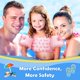 thumbnail image 2 of Chaleco de natación MoKo para niños pequeños de 9 a 23 kg con forma de ballena rosa de 20 a 50 libras, 2 of 7