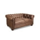 thumbnail image 3 of Sofa Florencia 2 Cuerpos Cuero Colorado Caramelo, 3 of 5