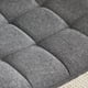 thumbnail image 4 of Silla de escritorio Furnimart de lino gris, giratoria, ajustable y con ruedas, 4 of 9