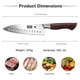 thumbnail image 2 of Cuchillo de Cocina HOSHANHO Santoku 18 cm Acero de Alto Carbono, 2 of 7