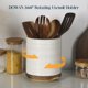thumbnail image 2 of Soporte para utensilios de cocina DOWAN, giratorio 360°, extra grande, blanco, 2 of 8