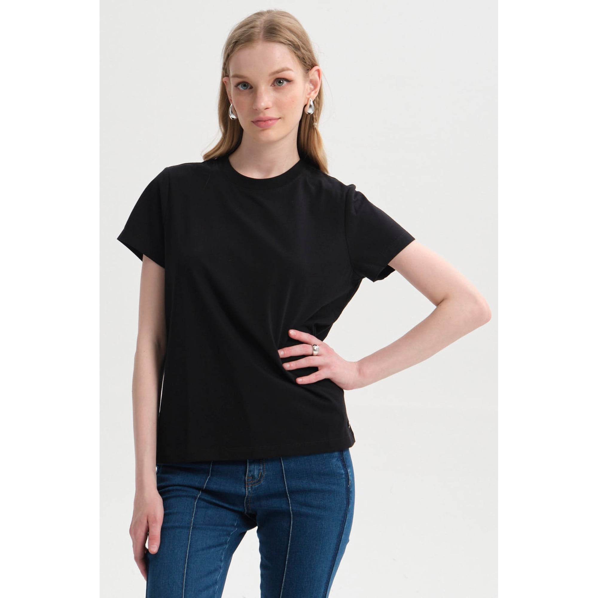 Fashionspark - Polera Mujer Lisa Negro - Lv