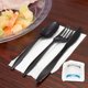 thumbnail image 5 of Paquetes de cubiertos de plástico, 250 juegos, con cuchillo, tenedor, cuchara y servilleta, 5 of 7