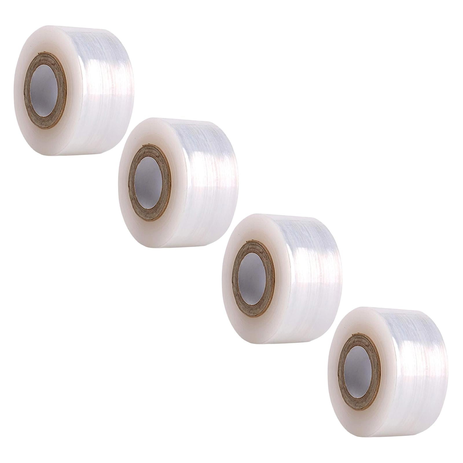 Magideal - 4 Rollos De Cintas De Injerto Elásticas Para Floristería, Envoltura De Polietileno Autoadhesiva, Impermeable, Material De Polietileno, Adecuado Para Árboles Frutales, Plantas Y Jardines 6 Cm