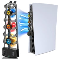 Ventilador De Enfriamiento Aaronmei Para Playstation 5 Con 3 Ventiladores Silenciosos Y Luz Rgb