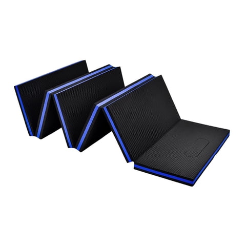 Ioensy - Mecánica Plegable Eva Mat Reutilizable Mat De Rodilla Plegable Para Ejercicio De Gimnasio De Entrenamiento Azul