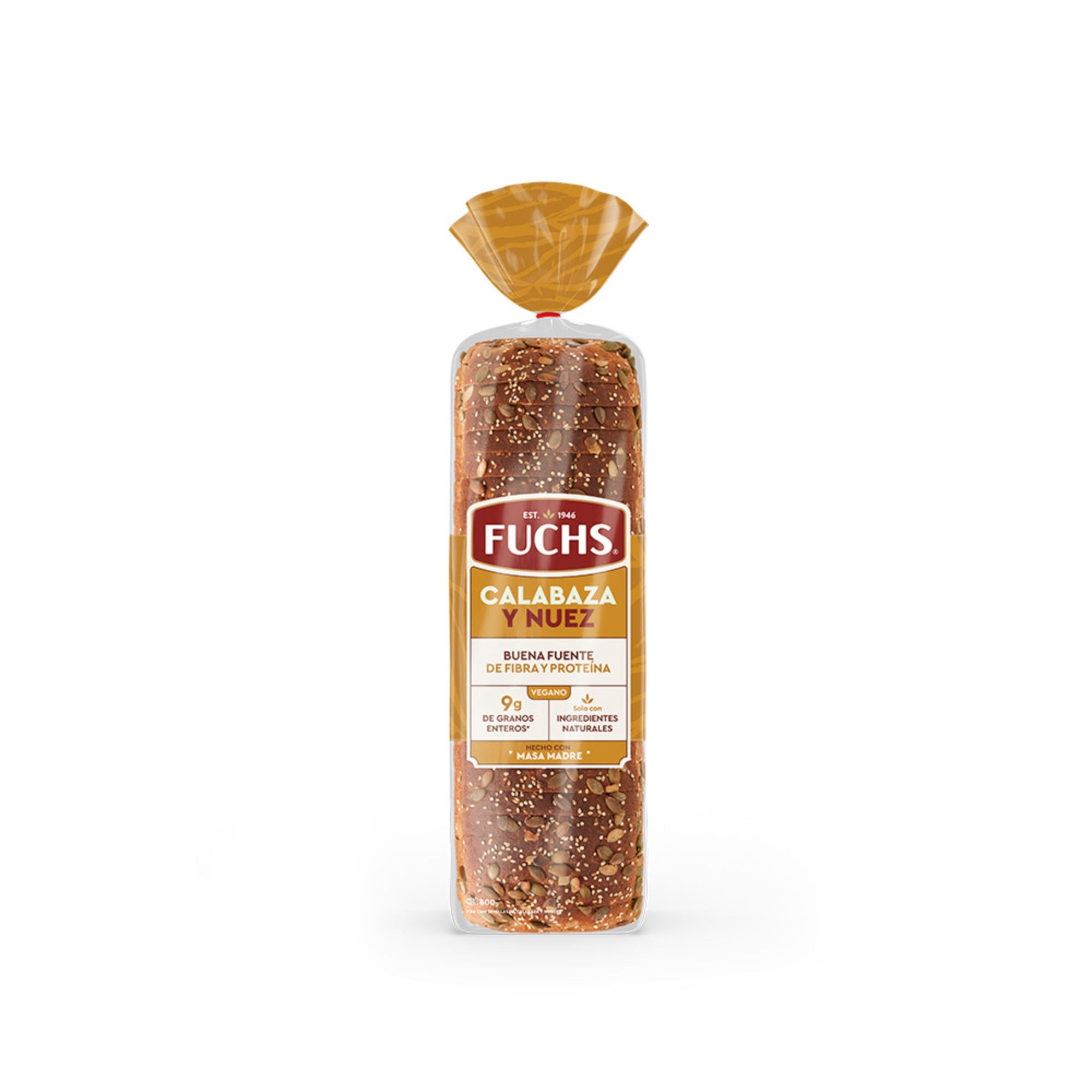 Pan De Molde Calabaza Nuez 600 g Fuchs