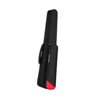 Magideal - Estuche Para Saxofón Soprano, Bolso De Hombro Individual, Bolsa Para Instrumentos De Viento Electrónicos Portátil Antiarañazos Para Flauta Eléctrica Negro Con Rojo