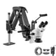 thumbnail image 1 of Microscopio para joyas DZQ 7X-45X con soporte con brazo de resorte y luz, 1 of 8