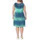 thumbnail image 3 of Agnes Orinda Tallas Grandes Vestidos de Verano sin Mangas con Diseño Tie Dye para Mujeres Playa Camiseta Vestido Casual Suelto de Tirantes 1X Azul Verde, 3 of 6