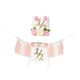 thumbnail image 2 of Fondo De Pancarta Para Trona De Medio Cumpleaños, Decoración Para Foto De Apoyo, Regalo Para Niños Y Niñas, Color Rosa Con Sombrero, 2 of 5