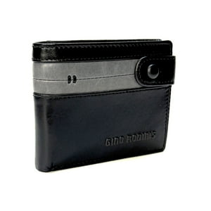 Billetera De Cuero Hombre Paolo 674 Negro Gino Rodinis