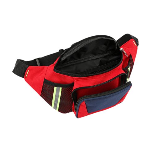 Magideal - Bolsa De Cinturón De Primeros Auxilios, Bolsa De Cinturón Con Cremallera Y Correa Ajustable, Riñonera, Riñonera De Primeros Auxilios Para Socorristas