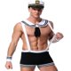 thumbnail image 5 of Disfraz de Marinero para Hombre FEHEOO Conjunto Capitán Naval, 5 of 7