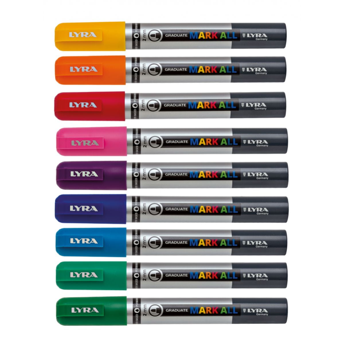 Set 12 Marcadores Acrílicos Graduate Mark All Lyra 2mm