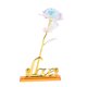 thumbnail image 1 of Rosa de las flores artificiales, chapado en oro rosa con caja 3, 1 of 5