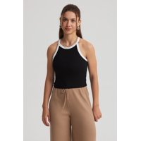 Fashionspark - Polera Mujer Cuello Halter Negro