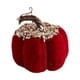 thumbnail image 3 of Calabaza De Franela Para Decoración De Mesa De Otoño, Calabaza Artificial Para Sala De Estar, Color Rojo, 3 of 5
