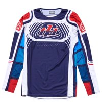 Maillot Para Moto Troy Lee Designs Se Pro Wavez, Azul Marino Y Rojo, Xxl