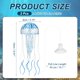 thumbnail image 2 of Decoración de Acuario Uxcell Medusa, Decoraciones para Peceras Medusa Acuario Brillante Falsa Medusa Adornos de Silicona, (Azul, M, 2 Piezas), Destinado para Decoración de Tanque, 2 of 7