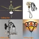 thumbnail image 3 of Paquete de 2 interruptores de luz y ventilador con cadena de tracción ZE-109 Interruptor de luz y ventilador con cadena de tracción eléctrica, interruptor de encendido y apagado, 6 A/125 V CA, termina, 3 of 7