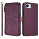 thumbnail image 2 of Funda Cartera Mariposa para [iPhone 17e/iPhone 16e] con Soporte y Cremallera Violeta, 2 of 6