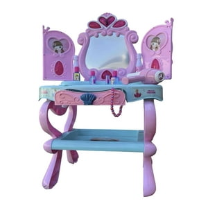 Mymhogar - Tocador De Belleza Princesa, Con Luz, Sonido Y Accesorios