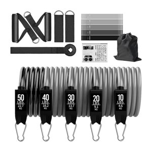 Ioensy - Juego De Bandas De Resistencia Elásticas Para Entrenamiento De Resistencia, Entrenamiento De Fuerza Para Mujeres, 150 Libras, 18 Uds.