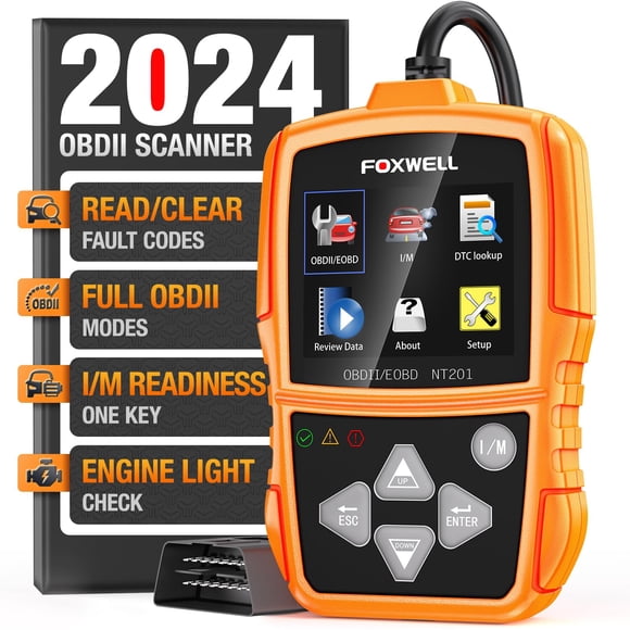 Escáner OBD2 y lector de códigos de coche FOXWELL NT201 Check Engine