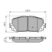 Pastillas Freno Para Auto Allied Nippon Adb01767