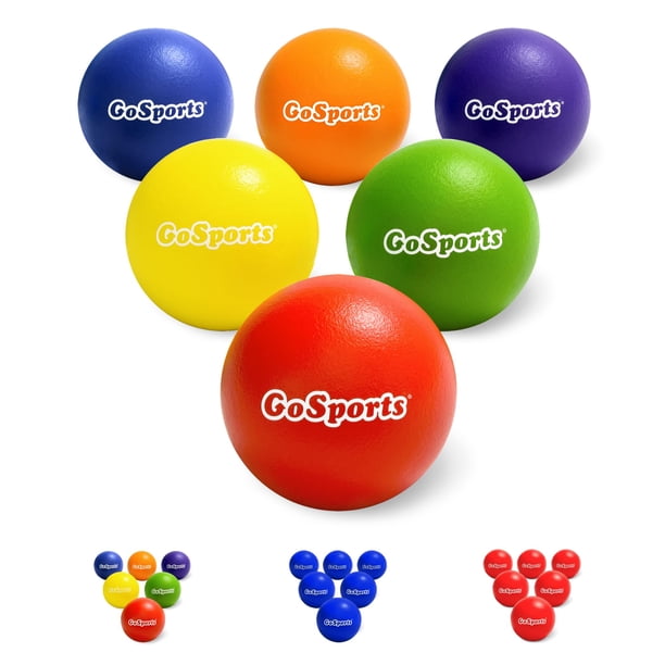 Set de 6 unidades de espuma suave para la piel de Dodgeball GoSports de 15 cm para niños
