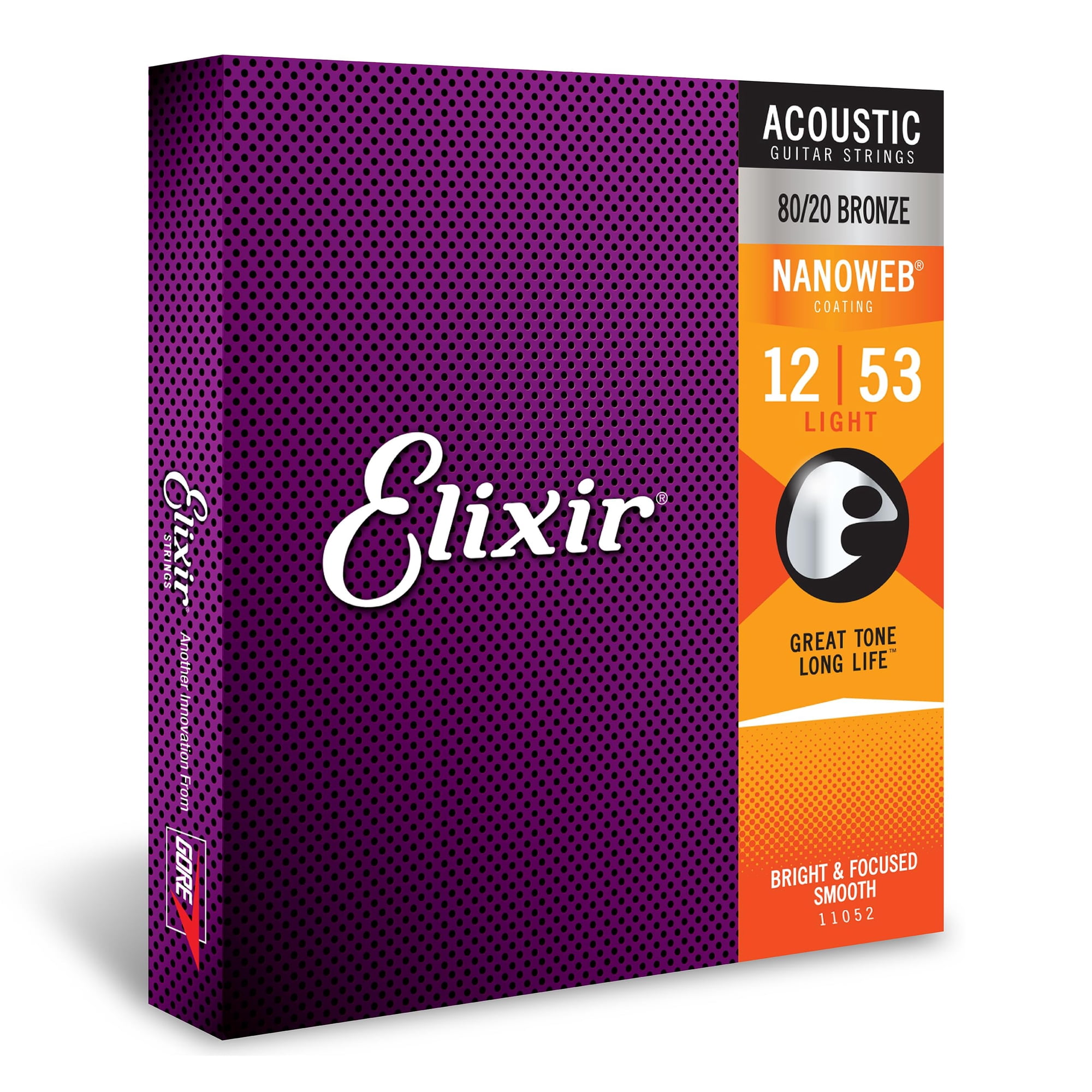 Cuerdas para guitarra acústica Elixir 80/20 Bronze NANOWEB | Lider
