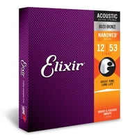 Cuerdas Para Guitarra Acústica Elixir 80/20 Bronze Nanoweb