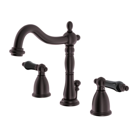 Grifo Kingston Brass KB1975PKL para lavabo de instalación amplia, bronce aceitado