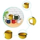 thumbnail image 3 of 5 tazas de camping esmaltadas multicolores para café, té y bebidas para actividades en interiores y exteriores., 3 of 8