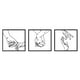 thumbnail image 1 of Póster De Dibujo De Arte Lineal Minimalista, Decoración De Pared Con Línea De Manos Para Guardería Y Cocina, 1 of 3