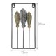 thumbnail image 3 of Adorno Decorativo Hojas Cuadro Estilo Metal 30x15cm Plateado, 3 of 3