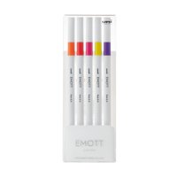 Faber Castell - Set Tiralíneas Uniball Emott Pem-Sy N°2 X5 Colores