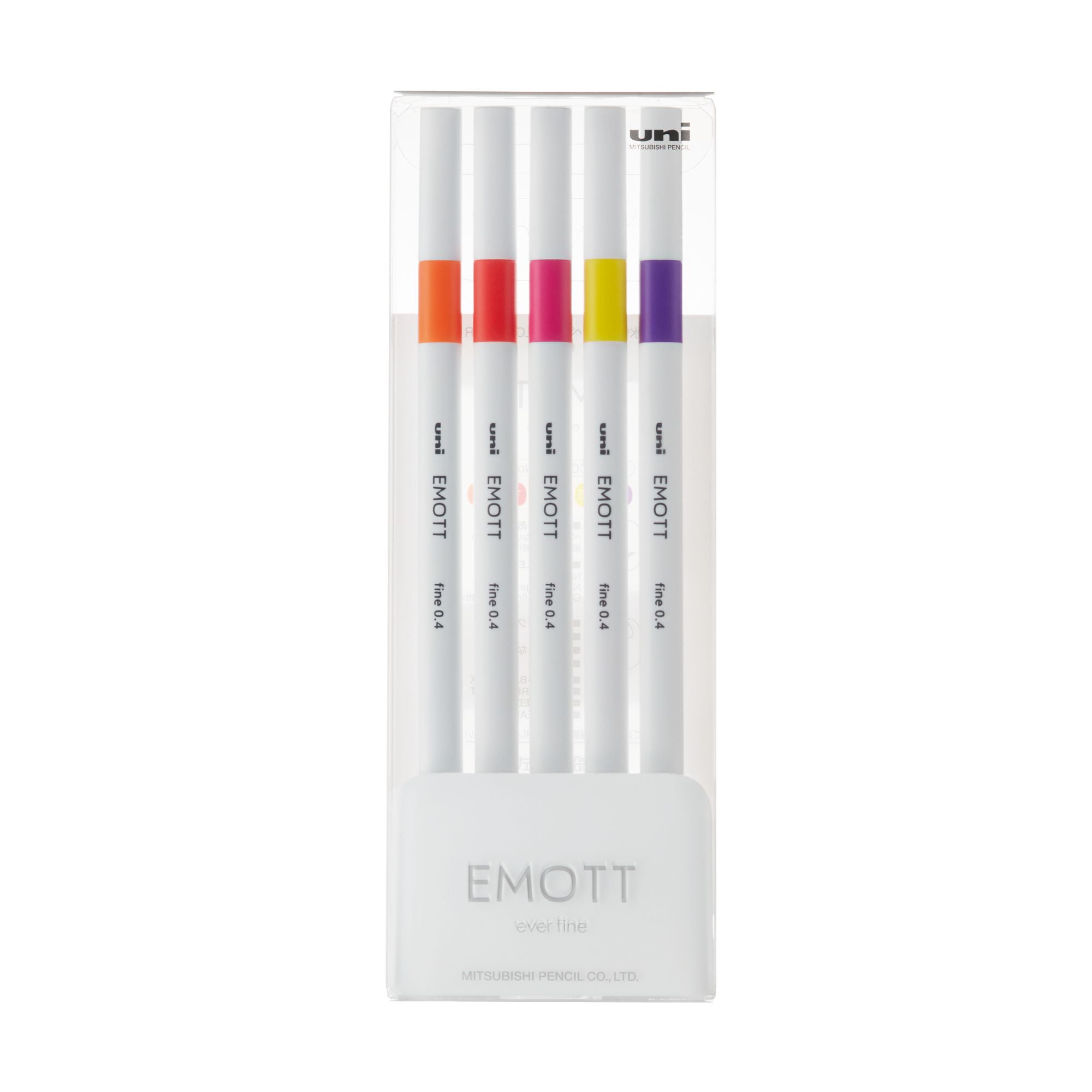 Faber Castell - Set Tiralíneas Uniball Emott Pem-sy N°2 X5 Colores