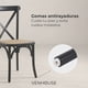thumbnail image 3 of Pack 2 Sillas Crossback Rattan  Madera Negra Venhoouse, 3 of 8